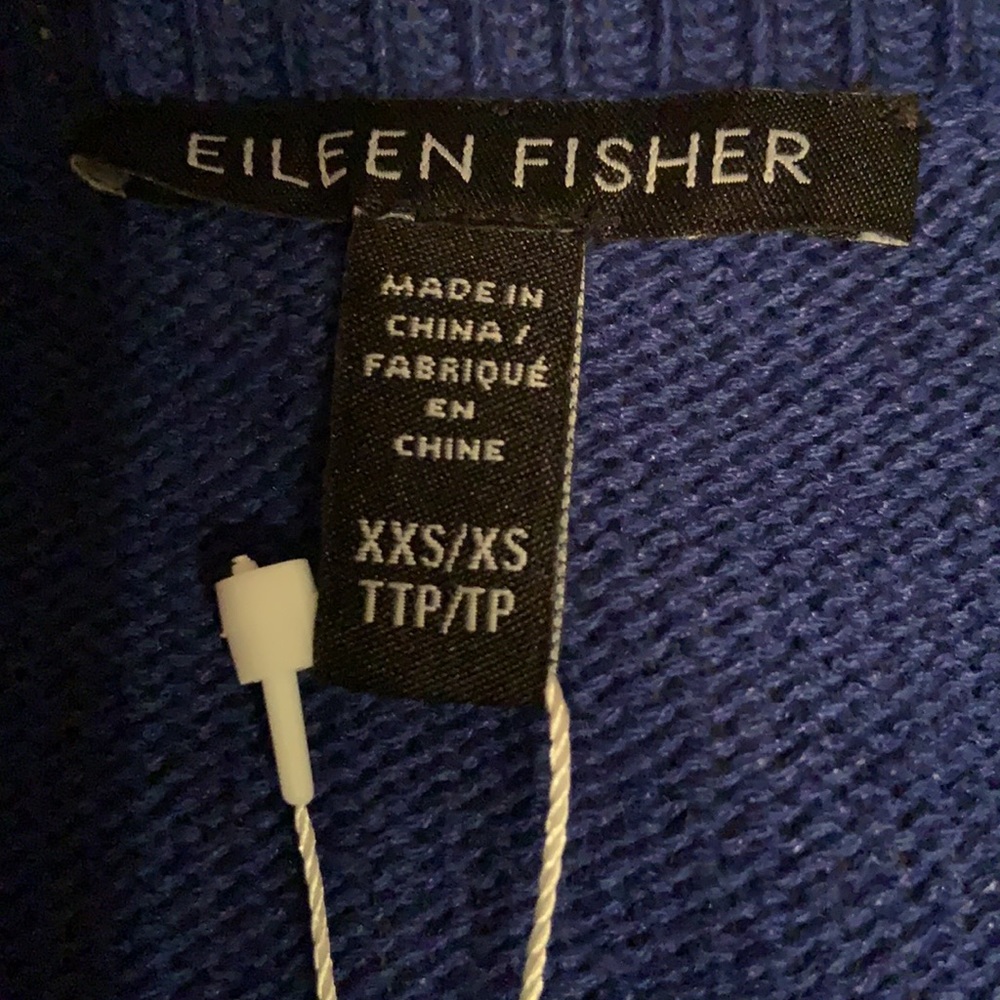 Eileen Fisher Mock Neck Tunic in Royal - Picture 9 of 14